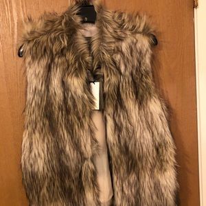 Faux fur vest
